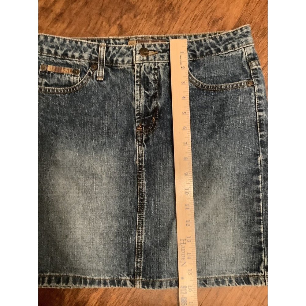 LEI Vintage Denim Jean Skirt Cotton Y2K Junior Size 3 - Picture 11 of 11